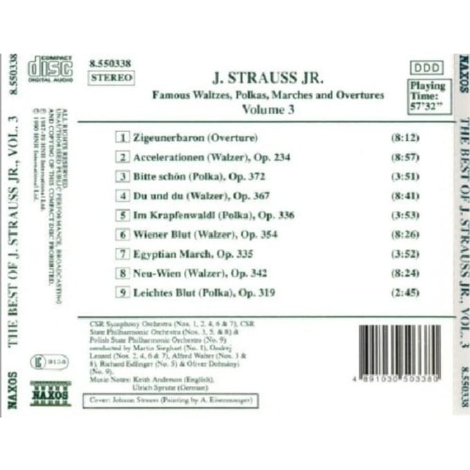 Various Artists - The Best Of J Strauss Jr 3 (CD)