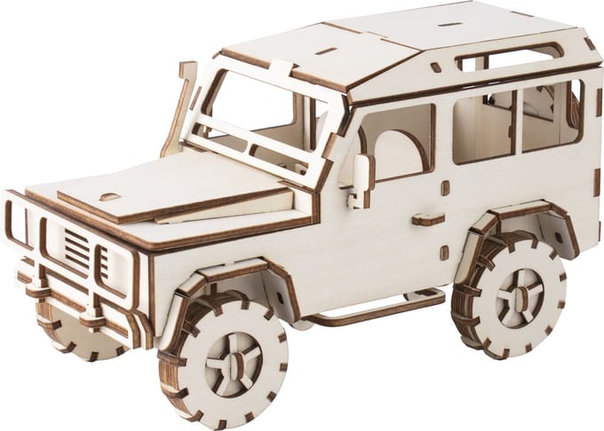 Bouwpakket Jeep - hout