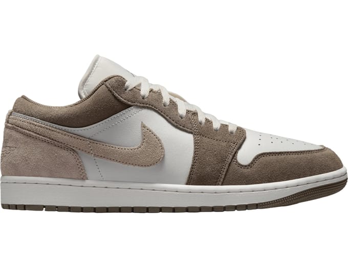 Air Jordan 1 Low Olive Grey Heren Sneakers Wit Bleek-Ivoor 553558-046 42.5 gray