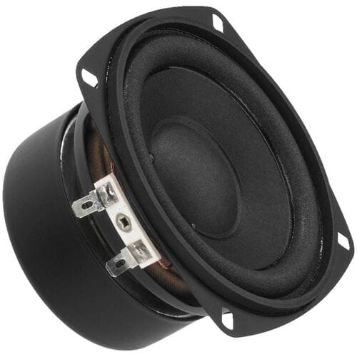 Monacor SP-10/4S 4 inch 10.5 cm Mini-luidspreker 15 W 4 Ω Magnetisch afgeschermd