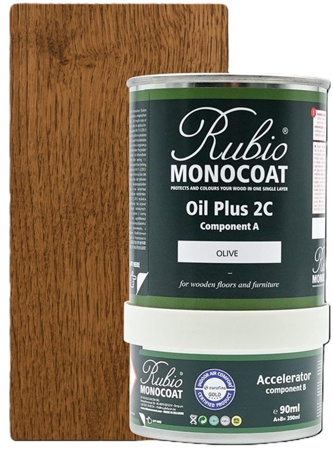 rubio monocoat oil plus 2c olive set 390 ml