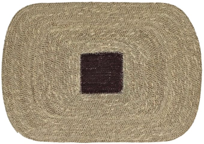Pomax Quadri placemat zeegras 50x35cm chocolade