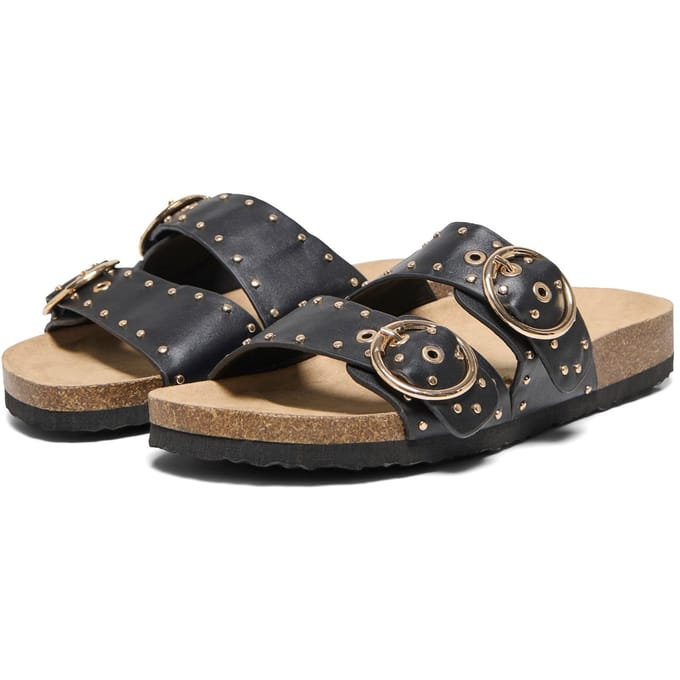 Platte sandalen Only ONLMAXI-15 PU STUDS BUCKLE SANDAL