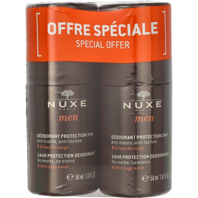 Nuxe Men 24 HR Protection Deodorant Duo Pack - 2 x 50 ml