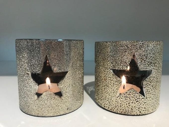 Glass Hurricane Star S twee stuks