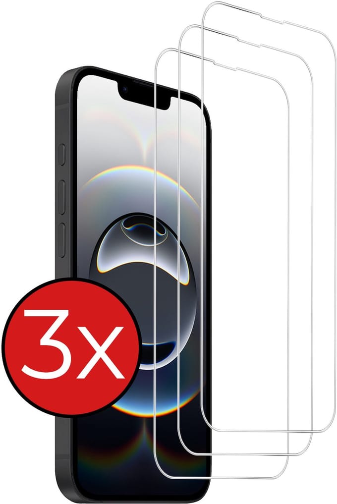 Screenprotector - 3 Stuks - Geschikt voor Apple iPhone 16e / 17e - Volledige Dekking - Beschermglas - Gehard Glas - Tempered Glass - Screen Protector