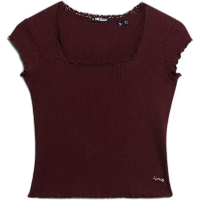 Superdry - Athletic Essentials T-shirt met vierkante hals - Dames - T-shirts