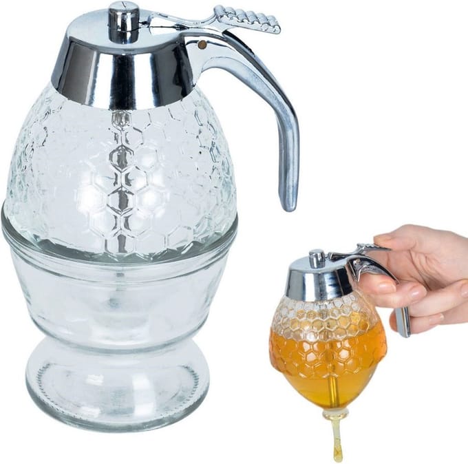 Honingdispenser Glas 250 ml - Honing Siroop Dispenser