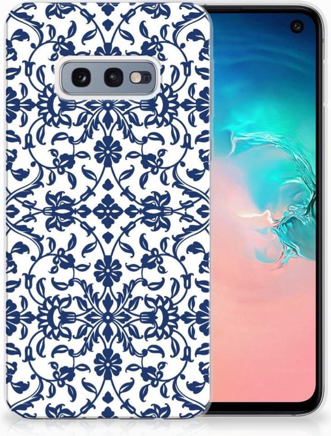 Samsung Galaxy S10e TPU Case Flower Blue