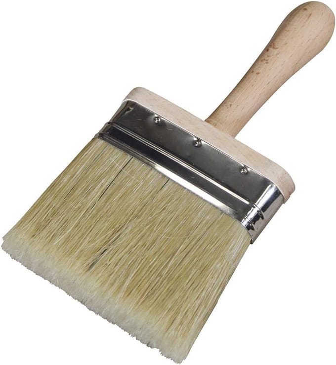 Zachte Stofborstel 100mm 4 inch met Houten Handvat voor Schilderen en Afwerken