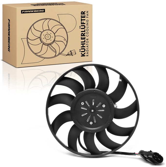 Frankberg 1x Motorradiator enkele ventilator