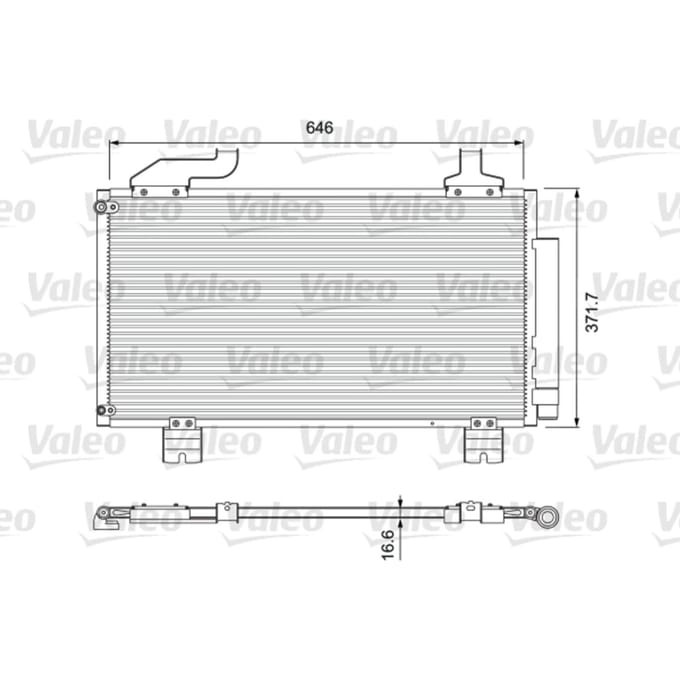 Condensator, airconditioning VALEO 814417
