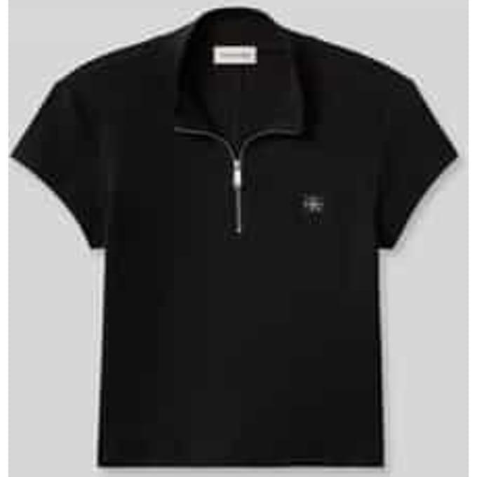 slim fit kort T-shirt van katoenmix