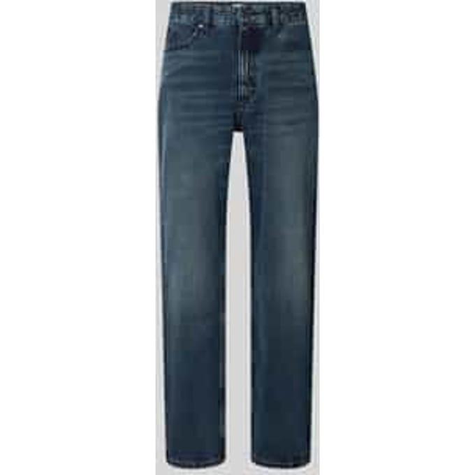 Tapered loose fit jeans van puur katoen