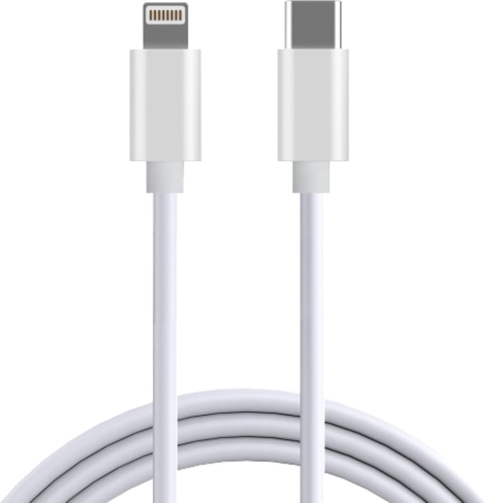 USB-C naar Lightning Kabel - USB-C Lightning Kabel - Wit - 1 meter