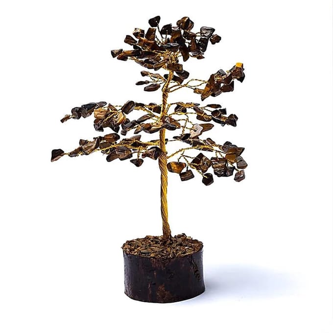 EDELSTEEN Tijgeroog - edelsteen boom - Edelsteen - Cadeau - Verjaardag - Valentijn