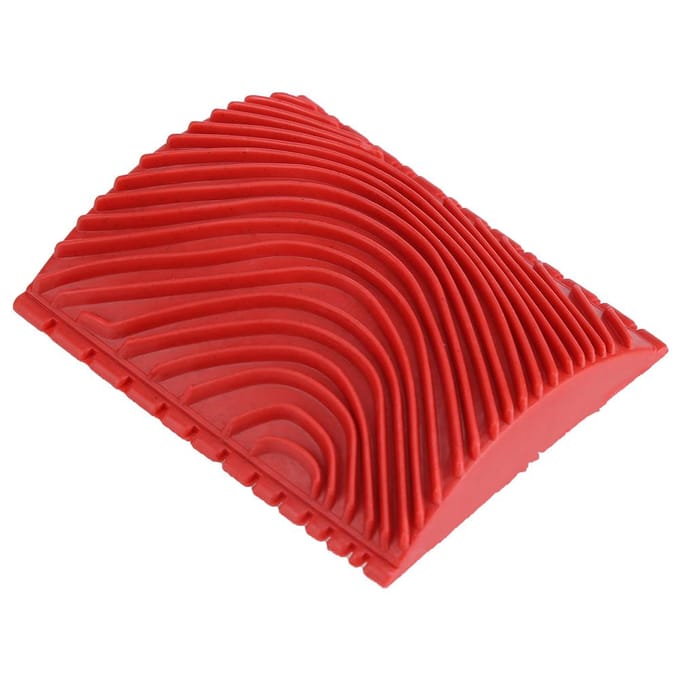2 Stuks Houtnerf Rubber Muur Borstel Schildergereedschap Textuur Patroon Sponsgereedschap Rood rood