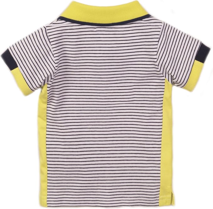 Dirkje - Polo jongens Navy+stripe - Maat 56