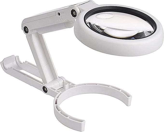 Vergrootglas met Verlichting - Loelamp - Dimbare Tafelvergrootglas - LEDlamp