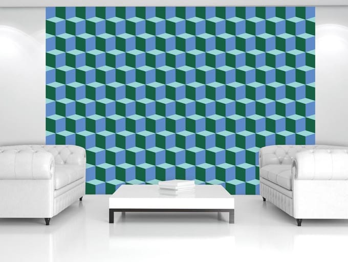 Poster | Blauw , Groen | 104 x 70,5 cm