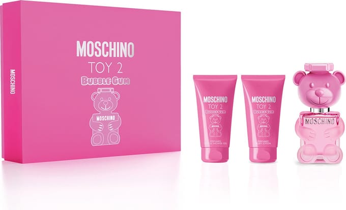 Moschino Toy 2 Bubble Gum Giftset - 50 ml eau de toilette spray + 50 ml showergel + 50 ml bodylotion - cadeauset voor dames