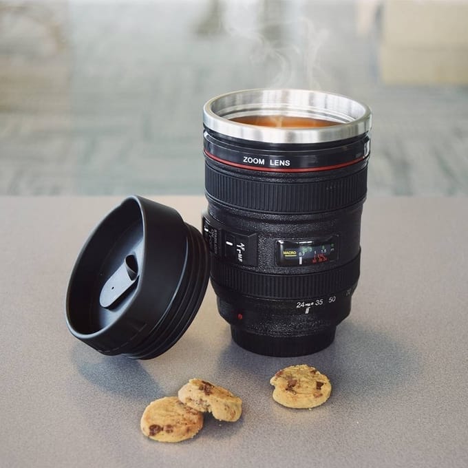 Camera Lens Mok - Beker fotografie - Inhoud 350 ml.