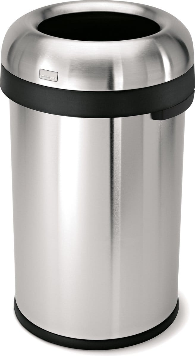 Afvalemmer Bullet Open Top RVS, 80 liter - Simplehuman