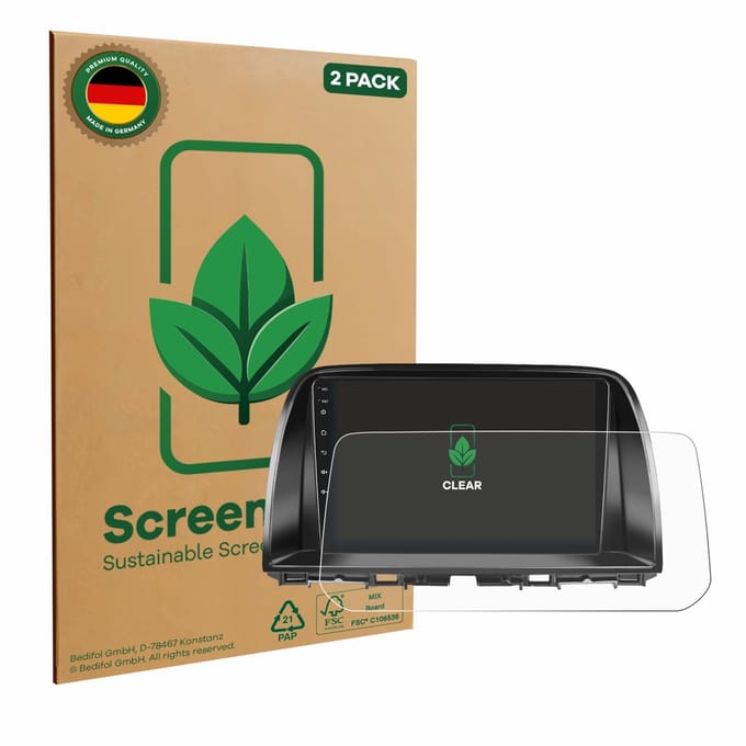 2 Stuks Screenprotector voor Mazda CX-5 2017 Infotainment System - Hoogwaardige Beschermfolie transparant