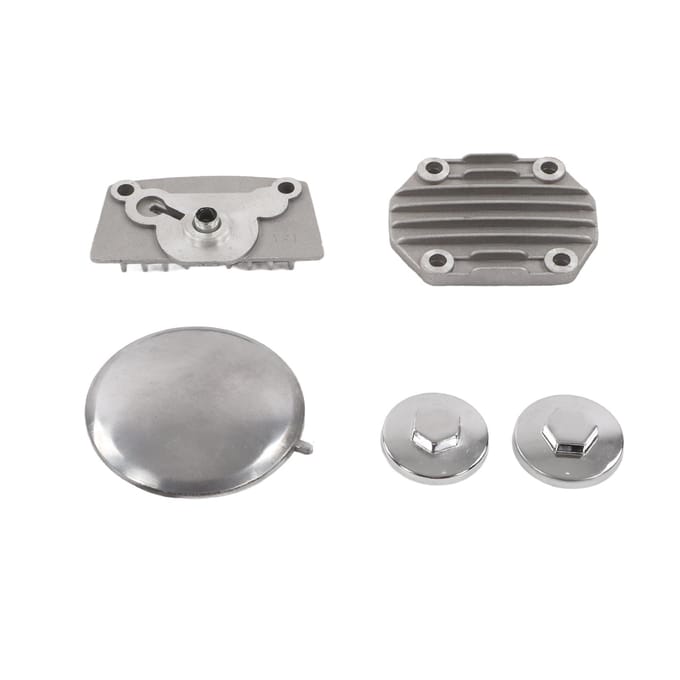 5 stuks Aluminiumlegering Cilinderkopdeksel Sets voor 70cc 90cc 110cc ATV Quad 4-wieler Dirt Pit Bikes gray