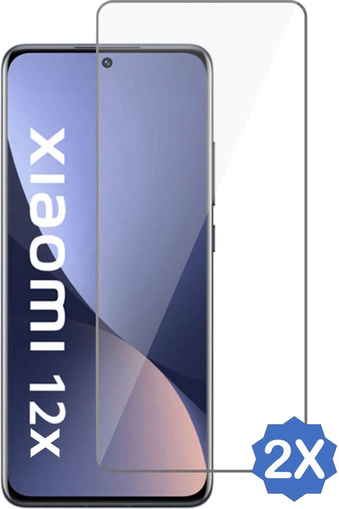 2x Geschikt voor Xiaomi 12X Screenprotector - Geschikt voor Xiaomi 12X Beschermglas Screen Protector 9H Glas