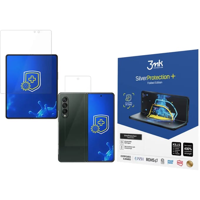 Antimicrobiële beschermingsfilm 3MK Samsung Galaxy Z Fold 3 5G SilverProtection+ Folded Edition
