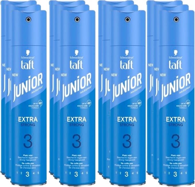 Junior Haarspray - Extra Strong - 12 x 250 ml