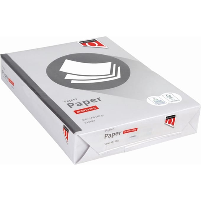 Quantore Economy - Kopieerpapier - Printpapier - A4 - 80 gram - Wit - 500 vellen