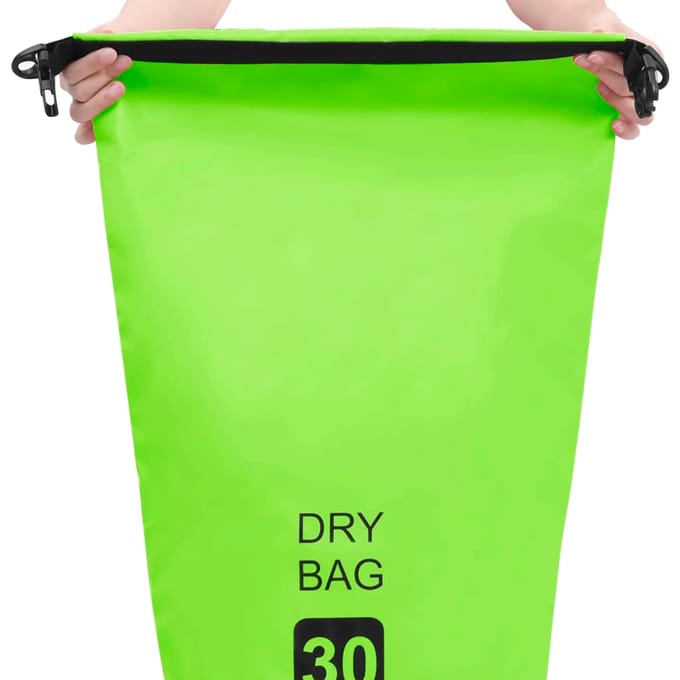 vidaXL - Drybag - 30 - L - PVC - groen
