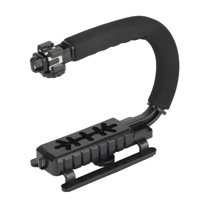Camera Handheld Stabilisator ABS Spons Verstelbare Hoek U-vormig 3 Hete Schoenen Handheld Stabilisator voor black