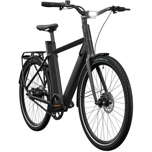 CRIVIT Urban elektrische fiets 3.0 X riemaandrijving (All Black)