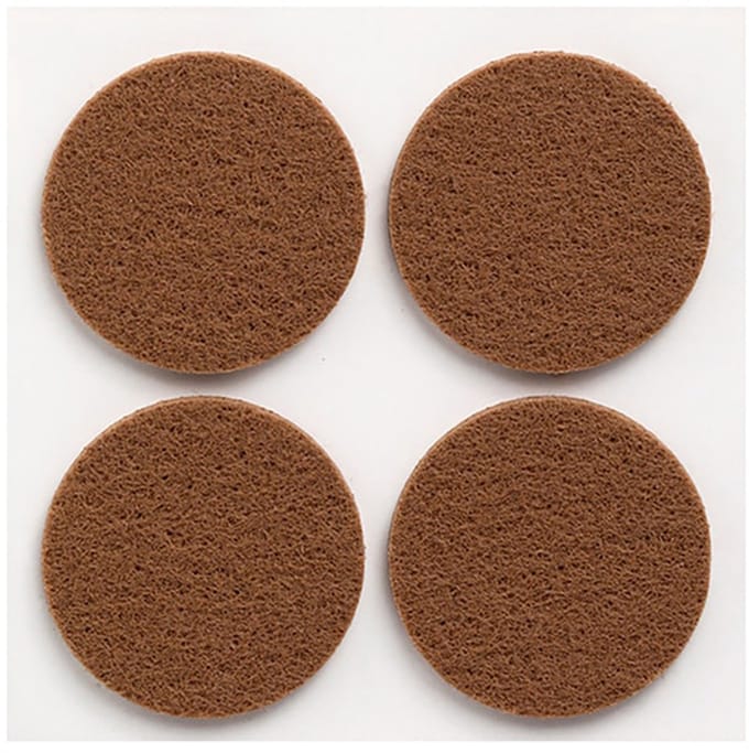 Inofix Zelfklevende Vilt Ø38mm - Rond - Bruin - 4 stuks