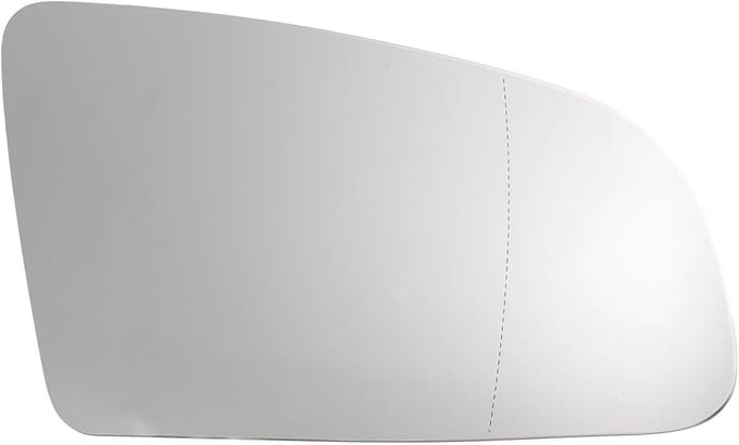 Vervangend Linker Spiegelglas voor Audi A3, A4 en A6 (2000-2008) Verwarmd en Asferisch, Onderdeelnummer 8E0857535C/8E0857535E