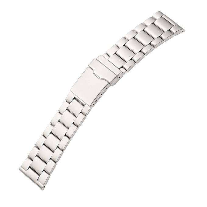 Horlogeband Metaal Panama Staal - 22mm