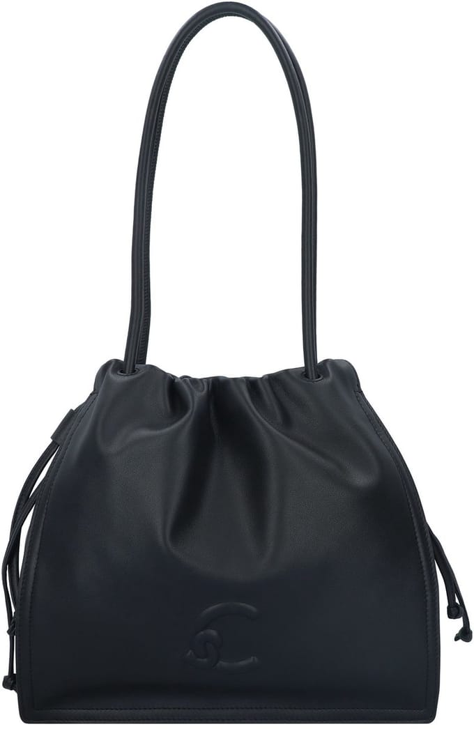 COCCINELLE Leren Schoudertas Dulse Handbag Noir Zwart