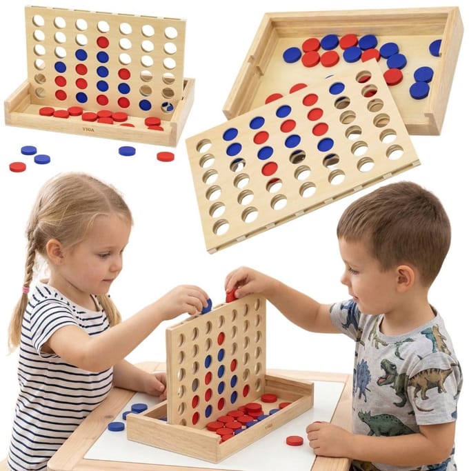 Viga 4 op een rij puzzelspel - UNI