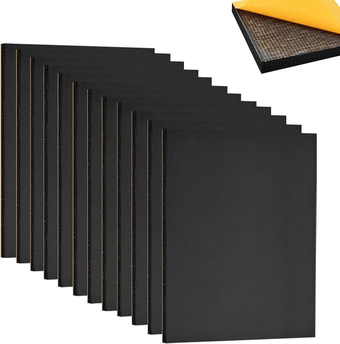 12x Zelfklevende Schuimplaten 3mm Dik - Antislip Vloer- en Meubelbeschermers