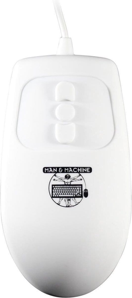 Mighty Mouse 5 desinfecteerbare USB muis wit