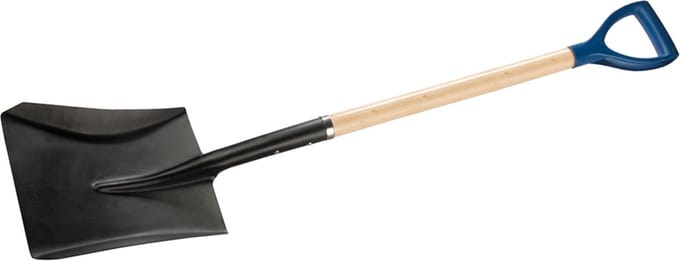 Silverline Ballastschop - Geperst Staal - Houten Schacht - 98 cm