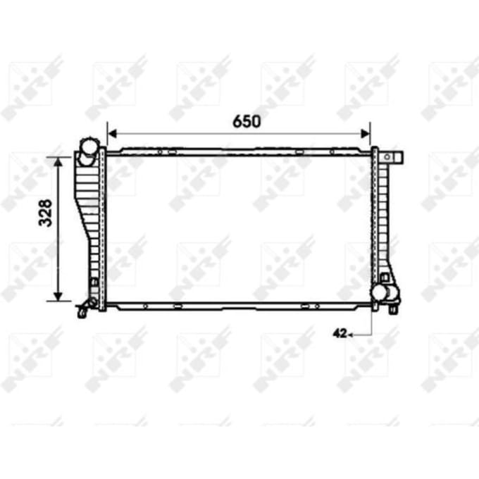 Radiator, motorkoeling NRF 53723