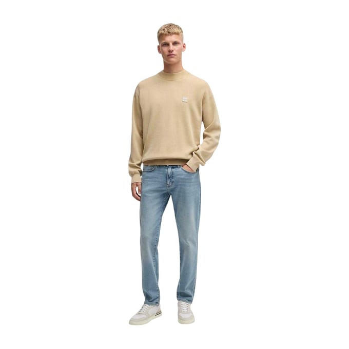 Boss Herenjeans met 5 zakken, regular fit (Helder Blauw)