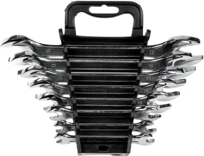 Benson Steeksleutelset - 8 maten - 8-19 mm - 8-delig - Inclusief houder