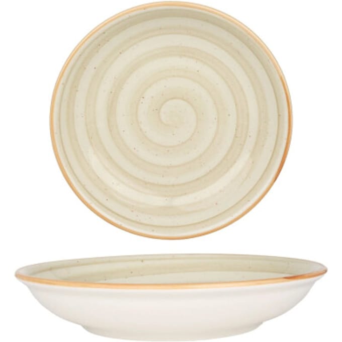 Bonna Serveerschaal - Aura Terrain - Porselein - 20 cm (500cc) - set van 2