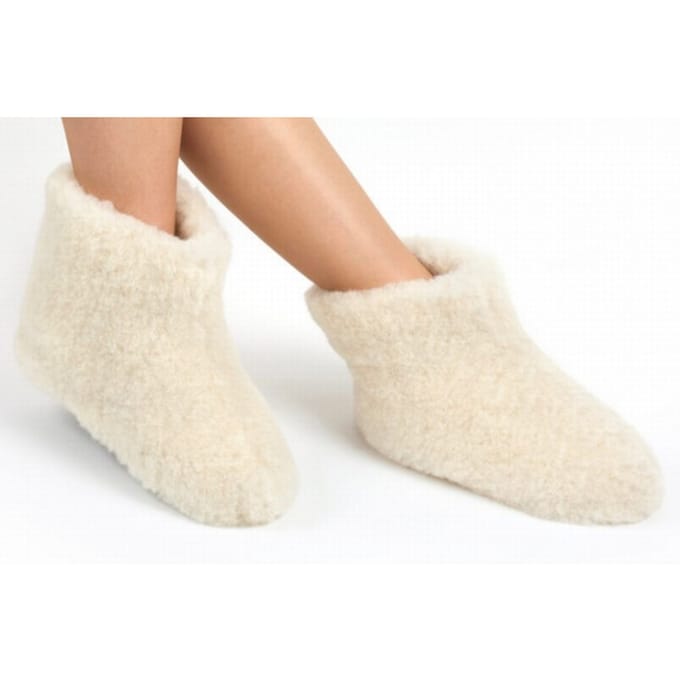 Woolwarmers Unisex Sloffen - Creme/Wit - Maat 37