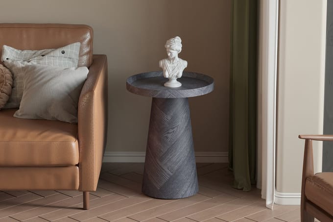 Salontafel / Bijzettafel 'Manus' 45 cm Decor Donkergrijs